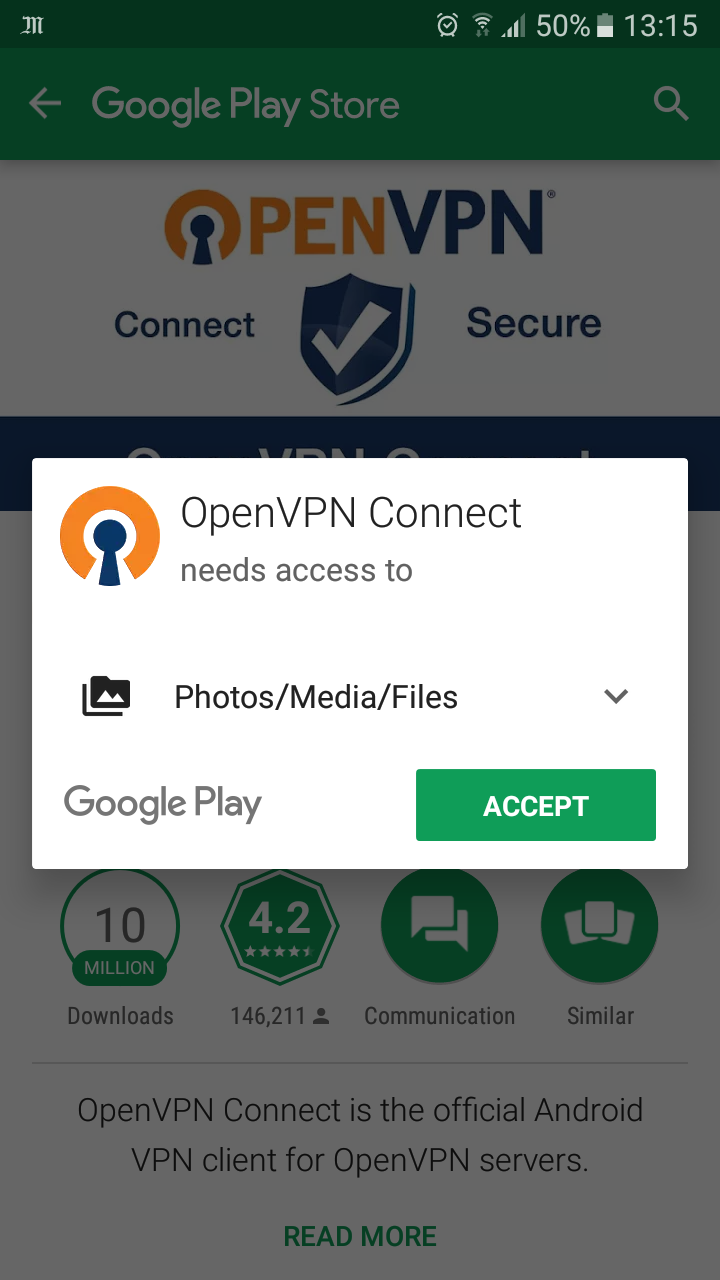 Не работает openvpn android